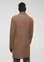 Abrigo Haki Camel Talla XL Hombre Mango