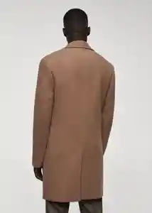 Abrigo Haki Camel Talla XL Hombre Mango