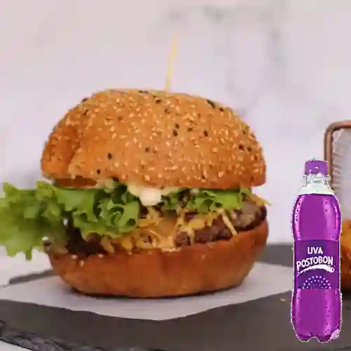 Combo Hamburguesas Tradicional + Uva Postobon 250 ml