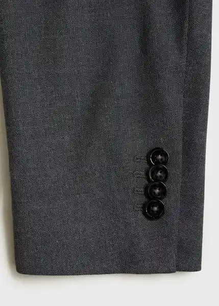 Blazer Americana na Milan Gris Talla 50 Hombre Mango