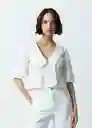 Camisa Mujer Crudo Puro Claro Talla M 411G333 Naf Naf