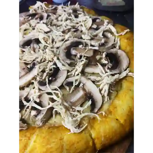 Pizza Pollo con Champiñones Pequeña