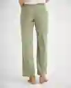 Pantalón Verde Óleo Medio Talla 12 439F014 Esprit