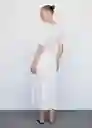 Vestido Dalas Crudo Talla S Mujer Mango