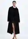 Abrigo London Negro Talla 24 Mujer Mango