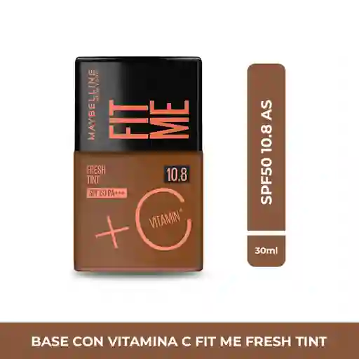 Base Líquida Maybelline Fit Me Fresh tint 10.8