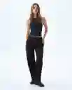 Camiseta Mujer Negro Talla M 609f016 Americanino