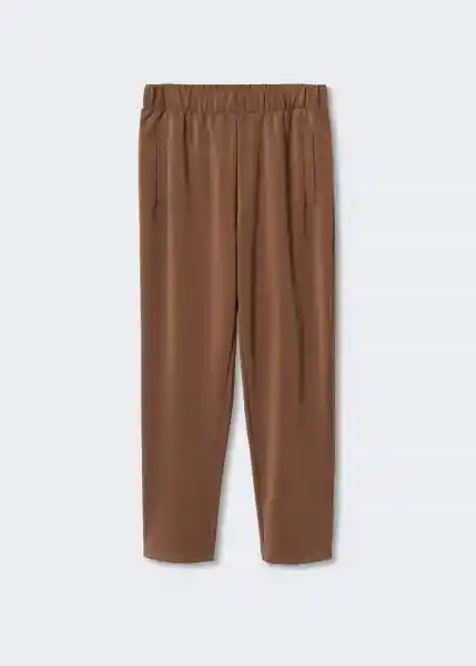 Pantalón Neo Marron Talla M Mujer Mango