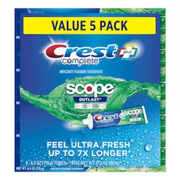 Crest Pack Crema Dental Complete + Scope Advanced Active Foam