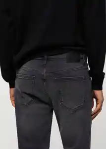 Jean Jude Tejano Gris Oscuro Talla 46 Hombre Mango