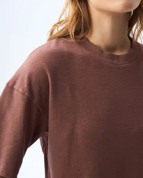 Camiseta Mujer Café Talla M 601G003_CAF191430 Americanino
