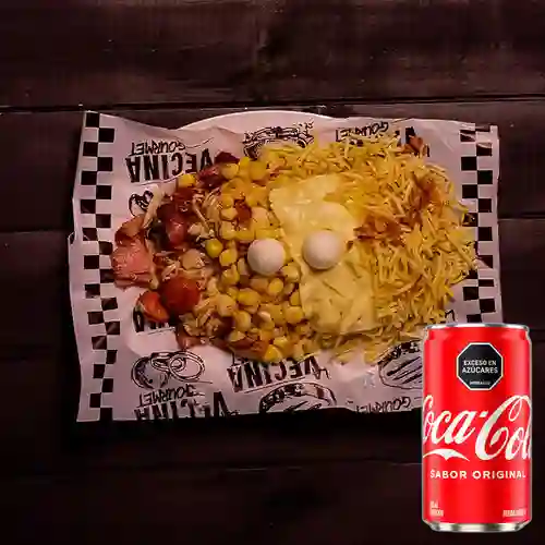 Combo Mazorcada Universitaria +Cocacola Orig 235 ml