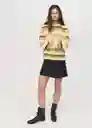 Falda Jana Negro Talla M Mujer Mango