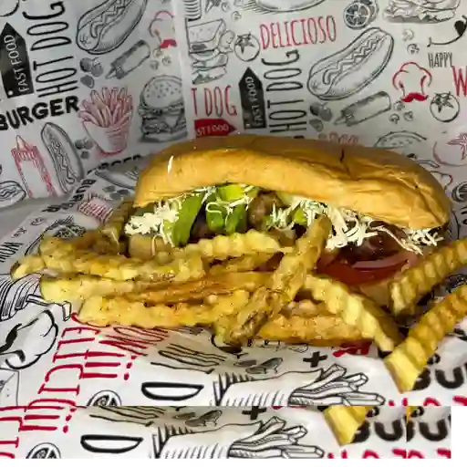 Torta costilla + papas