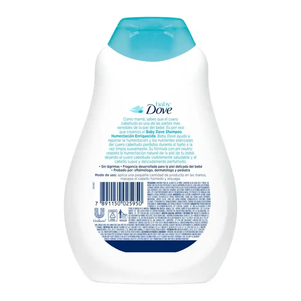 Dove Baby Shampoo Humectación Enriquecida