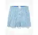 Bóxer Azul Talla Small Hombre American Eagle