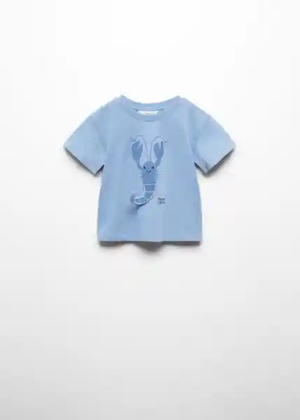 Camiseta Lobster Azul Talla 69 Niño Mango