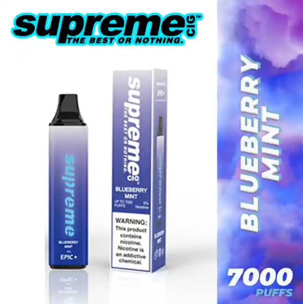 Vape Supreme Blueberry Mint  Epic  +  (5%) 7000 Puffs  - 1 Ud.