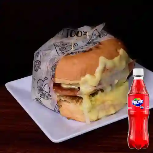 Combo Hamburguesa Sencilla + Premio 400 ml
