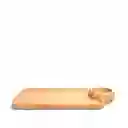 Bandeja en Bambú Con Salsera Ambiente Gourmet