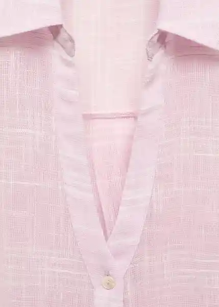 Blusa Coconut Rosa Pastel Talla M Mujer Mango