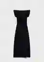 Vestido Lola Negro Talla S Mujer Mango