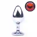 Plug anal en acero talla m con joya