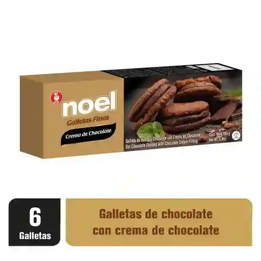 Noel Galletas Finas con Avena y Crema de Chocolate 