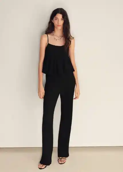 Top Veronica Negro Talla S Mujer Mango