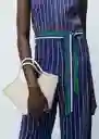 Enterizo Mono Palvin Azul Talla S Mujer Mango