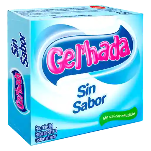 Gelatina Sin Sabor Gelhada x 30gr