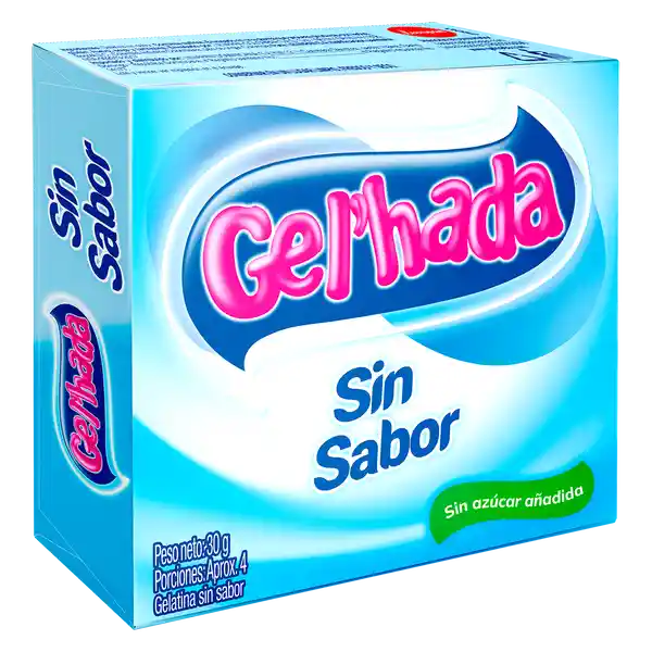 Gelatina Sin Sabor Gelhada x 30gr