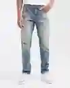 Jean Straight-Morrison Azul Francés Medio Talla 32/32 Chevignon