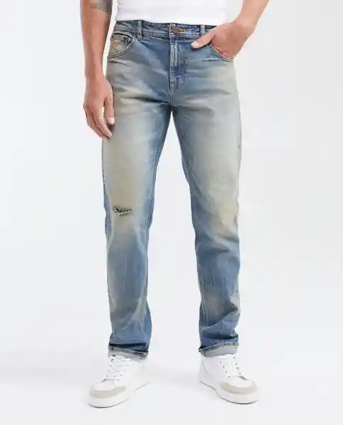 Jean Straight-Morrison Azul Francés Medio Talla 32/32 Chevignon
