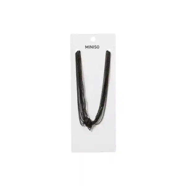 Collar Multicadenas Serie Dark Miniso
