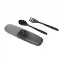Juego Cubierto Cuchillo Cuchara y Tenedor Silver Grey Miniso