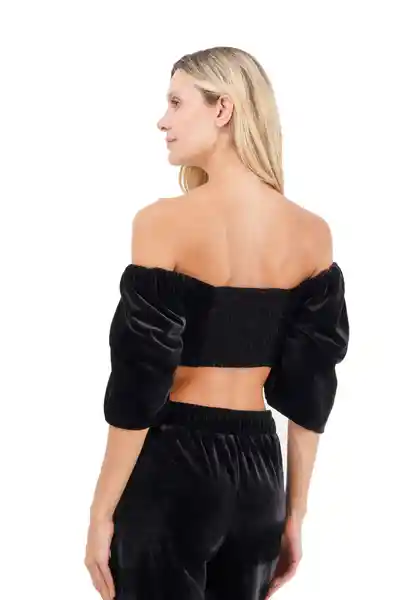 Top Zoe Negro Talla S Mercedes Campuzano