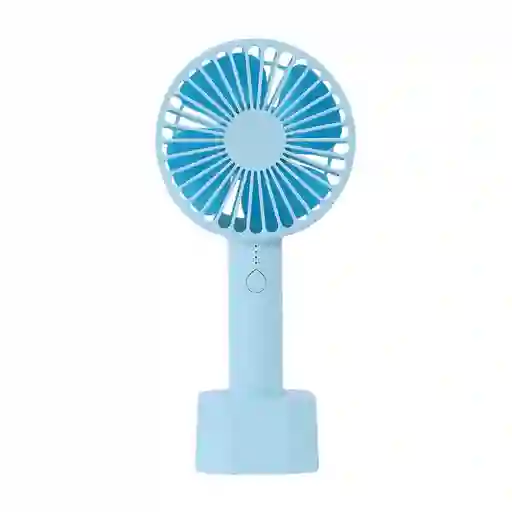 Ventilador Mini de Mano Con Base 1200 Mah Azul Miniso