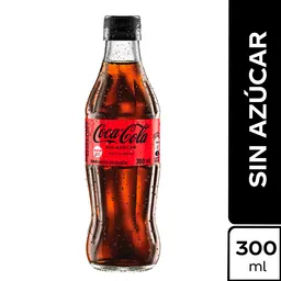 Gaseosa Coca-Cola sin Azúcar Vidrio 300ml