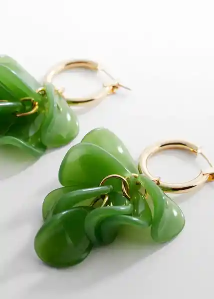 Pendientes Ana Verde Pastel Talla 99 Mujer Mango