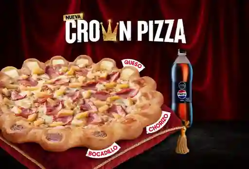Crown Pizza 2 ingredientes + Gaseosa 1L