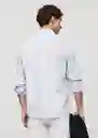 Camisa Roux Celeste Talla M Hombre Mango