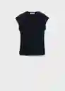 Top Turi Navy Talla M Mujer Mango