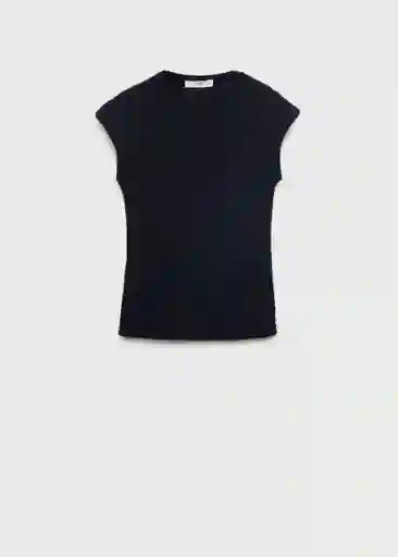 Top Turi Navy Talla M Mujer Mango