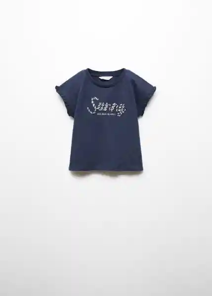 Camiseta Sunny Navy Talla 69 Niña Mango