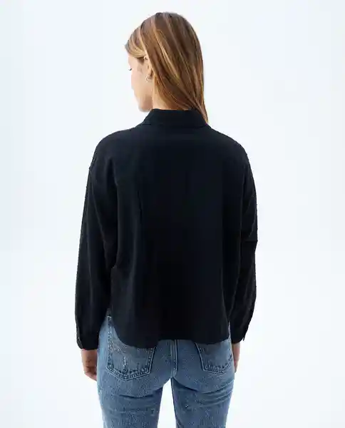 Camisa Mujer Negro Talla M 619f008 Americanino