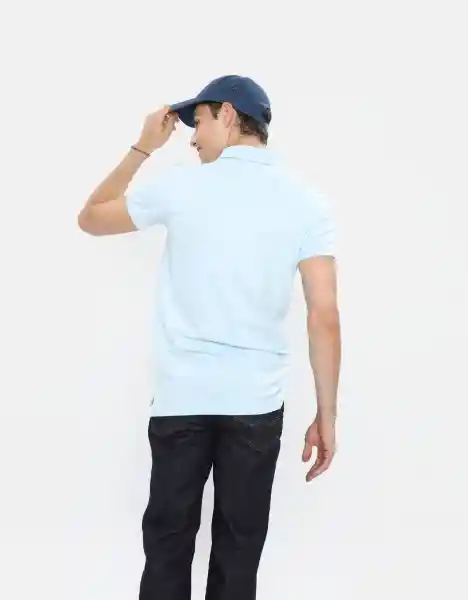 Camisa Con Stretch Hombre Azul Talla MEDIUM American Eagle