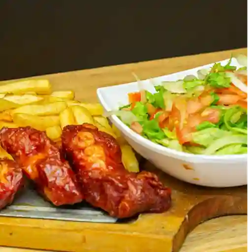 Costillas de cerdo bbq.
