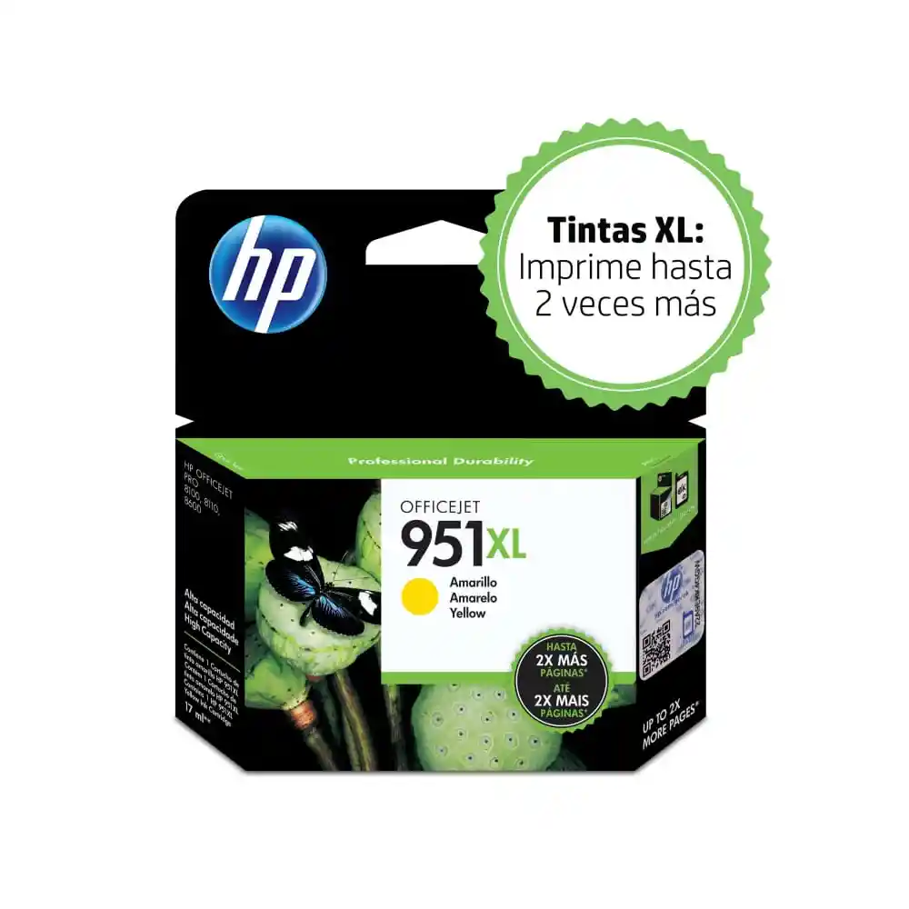 Cartucho De Tinta Hp 951xl Amarillo Original (cn048al)