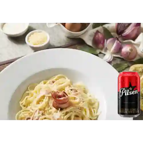 Combo Pasta Carbonara + Pilsen 330 ml